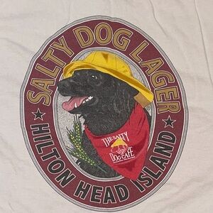 Salty Dog Lager TShirt Unisex Hanes Size Large